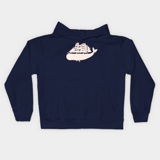 Whale Boat Kids Hoodie